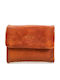 Leather Women's Wallet Tabac Brown