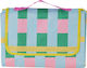 Picnic & Beach Blanket 150x180cm Waterproof Pvc Base Light Blue