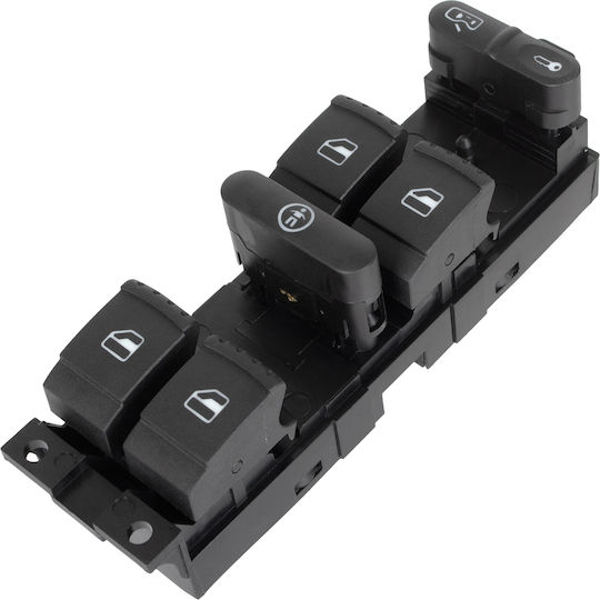 Skoda Fabia I 99-08 Electric Window Control Panel Green