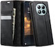 Caseme 033 Xiaomi Redmi Note 15 Pro Plus 5g/poco M8 Pro 5g Rfid Retro Θήκη Βιβλίο Δερμάτινη Black