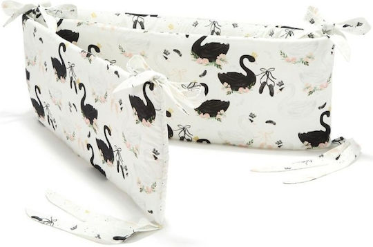 La Millou Moonlight Swan Crib Bumper Standard Inside Moonlight Swan 70x210cm