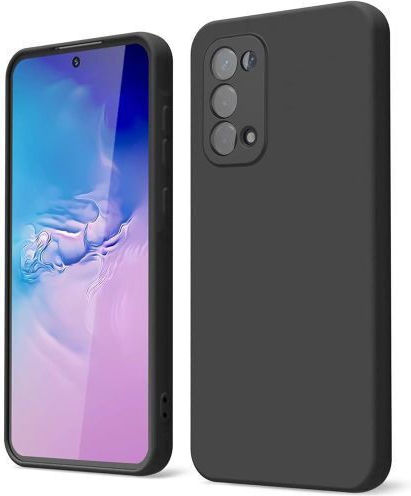 5g Silicone Black Back Cover (Oppo A74)