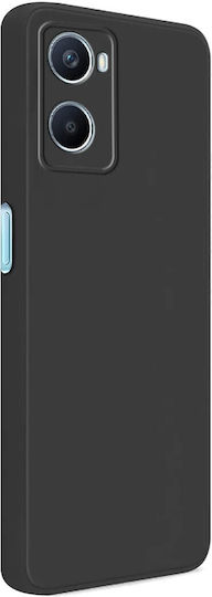 Rückseitencover aus Silikon Schwarz Oppo A76
