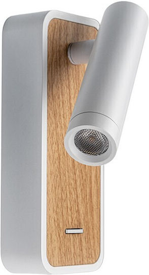 VK Lighting LED Θερμό Λευκό Σποτ σε Λευκό Χρώμα