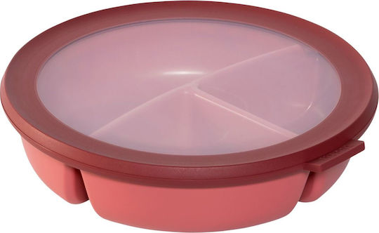 Mepal Plastic Lunch Box Purple with Compartments
