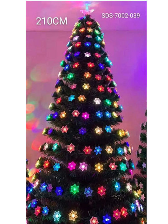 Christmas Tree Decorated 210cm with LED Lighting