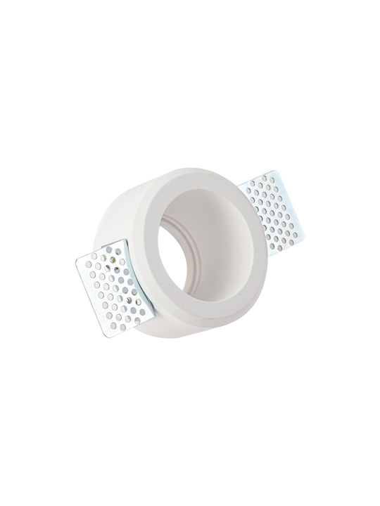 VK Lighting Deckenstrahler mit Gips Einbauleuchte GU10 Weiß 8x8cm