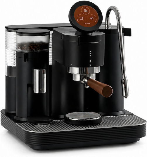 Meraki Automatic Espresso Machine 1600W 9bar Pressure with Grinder Black