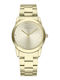 Radiant Womens Watch 36mm Battery With Gold Metal Bracelet