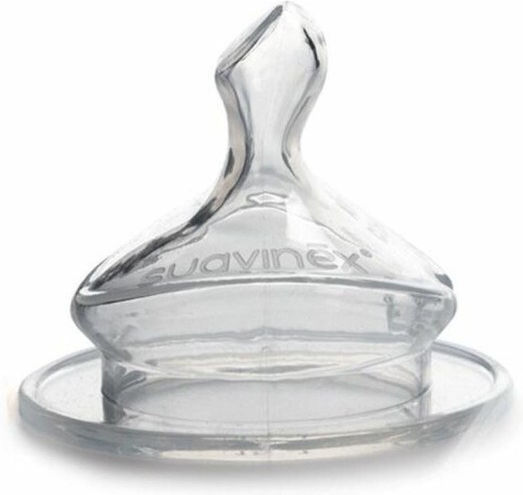 Suavinex Silicone Medium Flow Bottle Teats For 6+ Months 2 Pieces