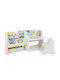 Kids Desk with Library Made of Melamine White 68x51x135cm