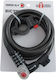 Orient Κλειδαρια Ποδηλατου Συνδυασμο Φως 180cmx12mm Μαυρη 87604