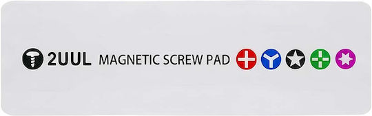 2uul 14x3.5cm Compact Magnetic Mat Screws Electronic Repair White