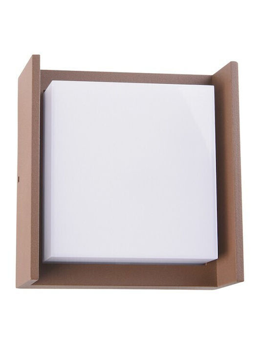VK Lighting Επιτοίχιο Εξωτερικό Φωτιστικό LED IP65 9W με Θερμό Λευκό Φως