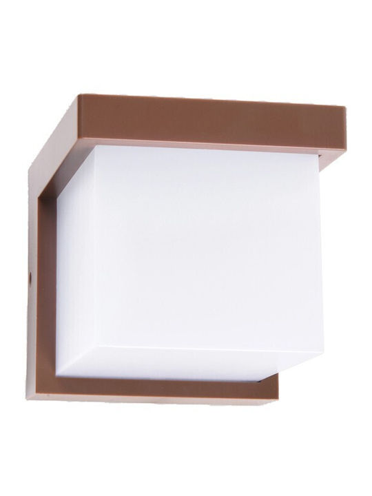 VK Lighting Επιτοίχιο Εξωτερικό Φωτιστικό LED IP65 9W με Θερμό Λευκό Φως
