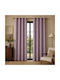 My Home Luxury Vorhang mit Bleistiftfalten Lila 280x270cm