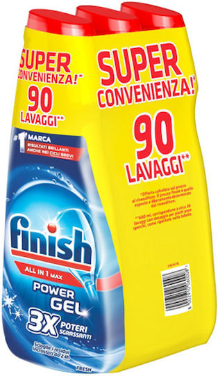 Finish All In One Max Fresh Гел За Съдомиялна 90 Дози