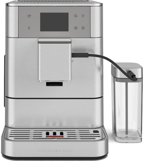 Kitchenaid Αυτόματη Μηχανή Espresso Ασημί KIT-5KES8557BSX