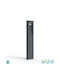 Lutec Outdoor Small Post Floor Lamp with Warm to Cool White Light Gray
