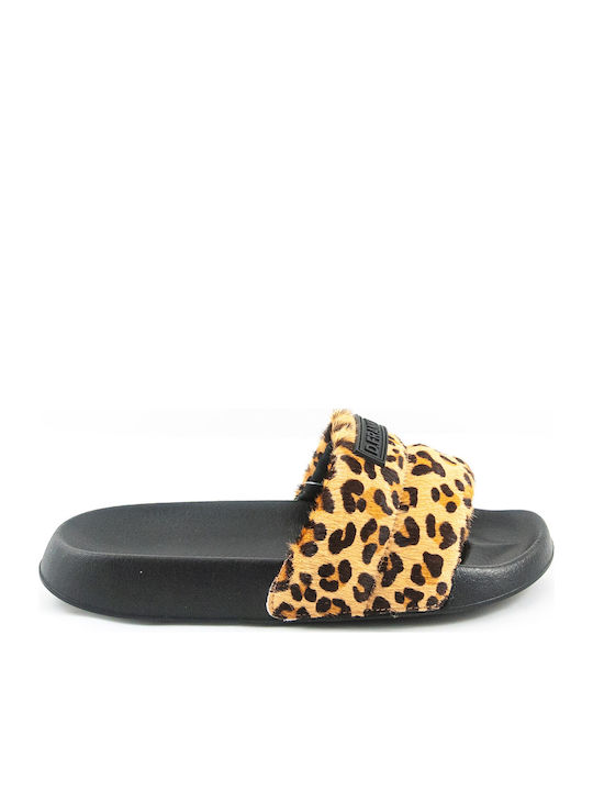 Leopar Дамски Анатомични Сандали Кафяви