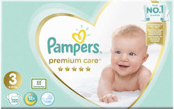 Pampers Πάνες με Αυτοκόλλητο Premium Care Month...