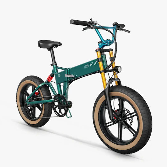Fiido 20 Zoll Grünes Klappbares Elektrofahrrad Stadt