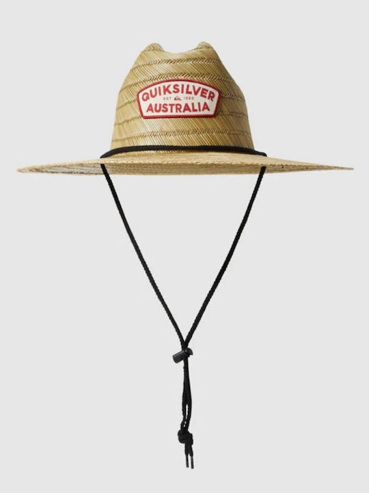 Quiksilver Șapcă Textilă Bărbătească Bej