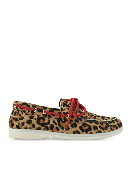 My Choice Δερμάτινα Γυναικεία Loafers σε Καφέ Χρώμα