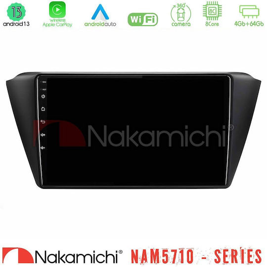 Nakamichi Car Audio System for Skoda Fabia Audi A5 2015-2021 Bluetooth USB WiFi GPS Apple CarPlay Android Auto with 9" Touch Screen