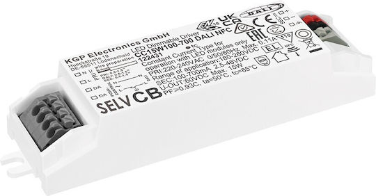 VK Lighting Ρυθμιζόμενο Dimmable Τροφοδοτικό LED IP20 Ισχύος 17.2W με Τάση Εξόδου 46V 20τμχ