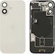 Genuine Back Glass Nfc Flex Flash Iphone 16 White