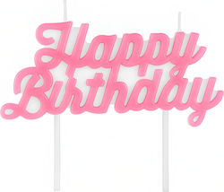 Ροζ Κεράκι Happy Birthday