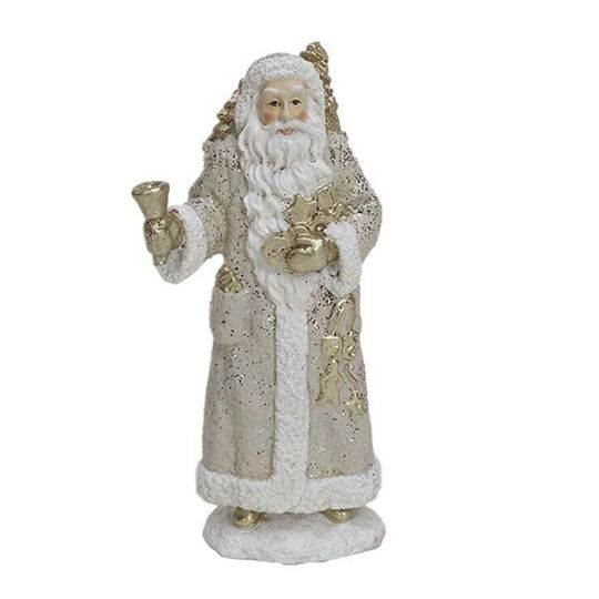 Decorative White Plastic Christmas Santa