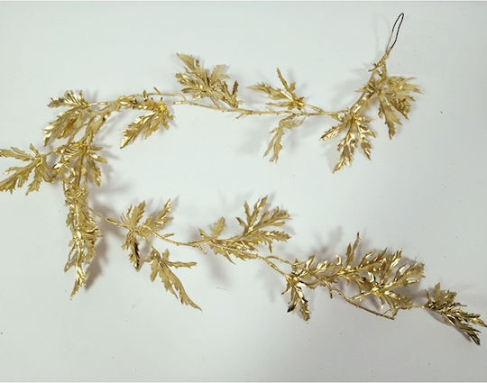 Zaros Christmas Garland Gold 115x15cm 2 Pieces
