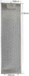Plaisio Replacement Vent Hood Filter Compatible with Siemens Bosch Faber Franke Elica Fourlis 16.6x51.5cm Plaisio Replacement Vent Hood Filter Compatible with Siemens Bosch Faber Franke Elica Fourlis 16.6x51.5cm