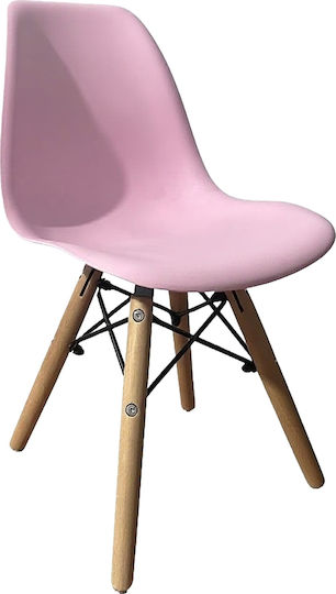 Dining Chair Rosene 31x39x55cm Pink/Natural