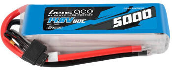 Gens Ace Baterie Li-Po 14.8V 5000mAh 80C 4S pentru Vehicul RC