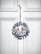 Christmas Wooden Decorative 10cm Blue