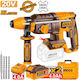 Ingco Rotary Hammer Excavator Battery 20V 2x4Ah with SDS Plus Socket CRHLI262085E