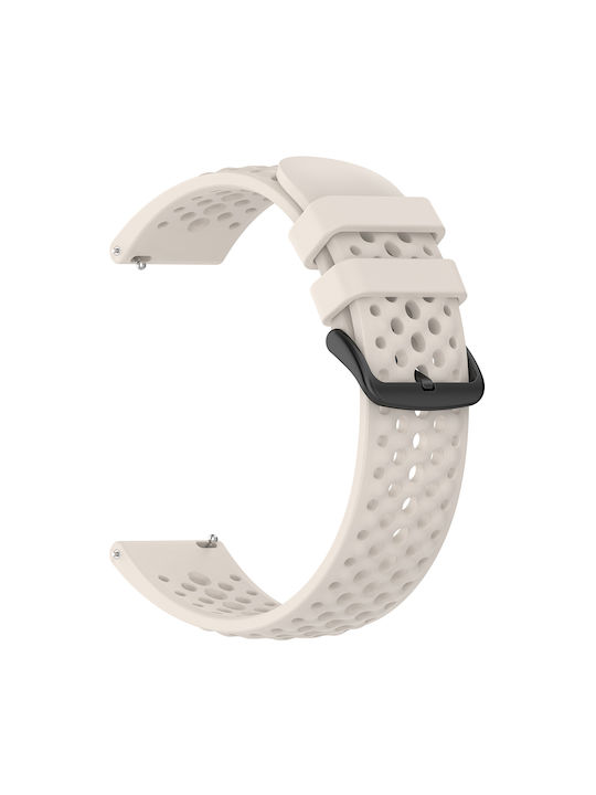 Кайш Силикон С Дупки Air-flow Pattern OnePlus Watch 2R 47mm/OnePlus Watch 2 47mm Бежов