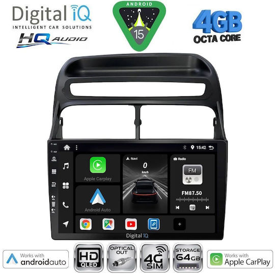Digital IQ Car Audio System for Fiat Linea 2007-2011 Bluetooth USB WiFi GPS Apple CarPlay Android Auto with 9" Touch Screen