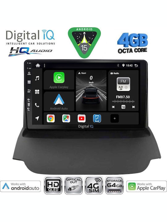 Digital IQ Car Audio System for Ford EcoSport 2012-2018 Bluetooth USB WiFi GPS Apple CarPlay Android Auto with 9" Touch Screen