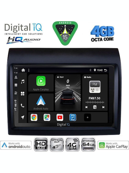 Digital IQ Car Audio System for Peugeot Boxer Fiat Ducato Citroen Jumper 2011-2021 Bluetooth USB WiFi GPS Apple CarPlay Android Auto with 9" Touch Screen
