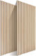 Relaxdays Acoustic Panel Set 120 X 60 Cm Beige 120x2x60 Cm
