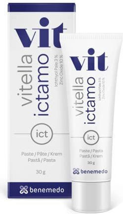 Vitella Ictamo Хидратиращ Лосион За Тяло С Аромат На Пудра За Суха И Много Суха Кожа 30гр