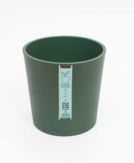 Micplast Elegance Runde Pflanzgefäß Kunststoff Grün 40x40x37cm