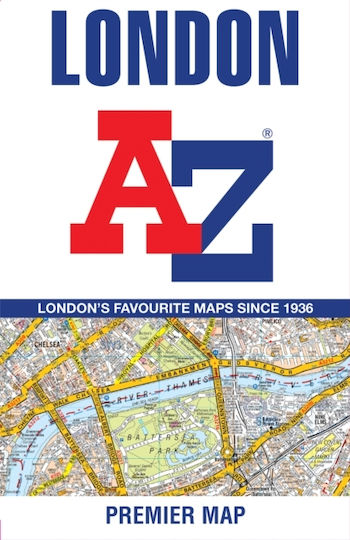 London A-z Premier Map - Harpercollins Publishers - Sheet Map, Folded