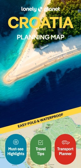 Lonely Planet Croatia Planning Map - Lonely Planet Publications - Sheet Map, Folded