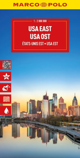 Usa East Marco Polo Map - Mairdumont Gmbh & Co. Kg - Sheet Map, Folded