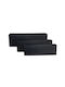 Supergreens Blumentopf Schwarze 60x18x18cm